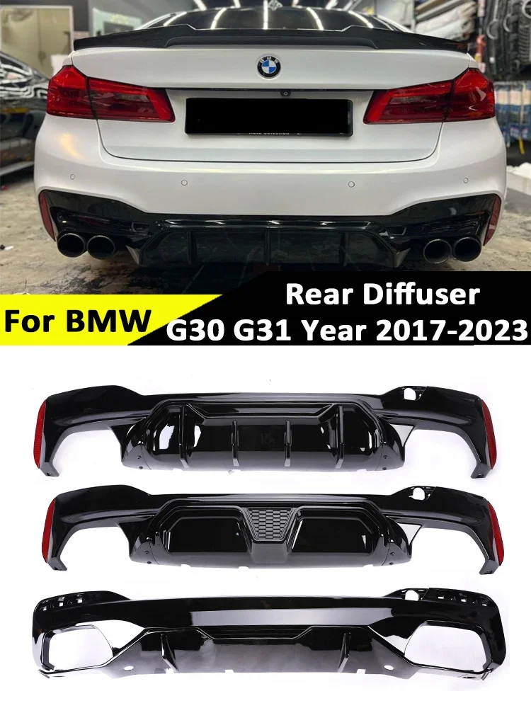 

Glossy Black M Sport Competition CS Style Diffusor for BMW 5 Series G30 G31 2018-2023 M5 MP Carbon Fiber Rear Bumper Diffuser