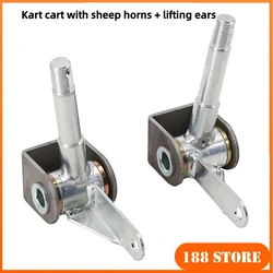 1Pair Karting Front Wheel Knuckle Spindle Wheel Hub Fit For DIY China 110cc 168 200F Go Kart Buggy ATV UTV Quad Bike Parts
