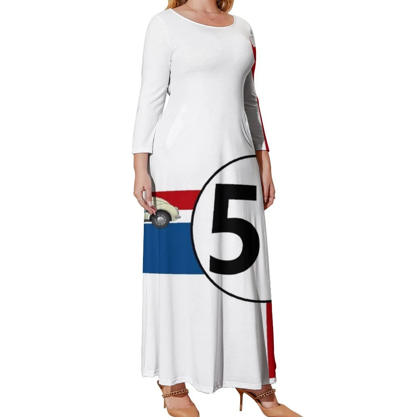 

Herbie Fully Loaded Fan Art Long Sleeved Dress chic and elegant woman dress Party dresses elegant party dress for women 2024