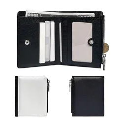 Sublimation Blank Wallet PU Wallet DIY Multi Functional Card Holder PU Leather Wallet Work Travel Purse