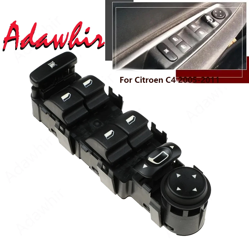 6554.HA 6554HA 6554 HA Dirver Side Electric Power Window Switch Regulator Master Switch Button For Citroen C4 2004- 2015