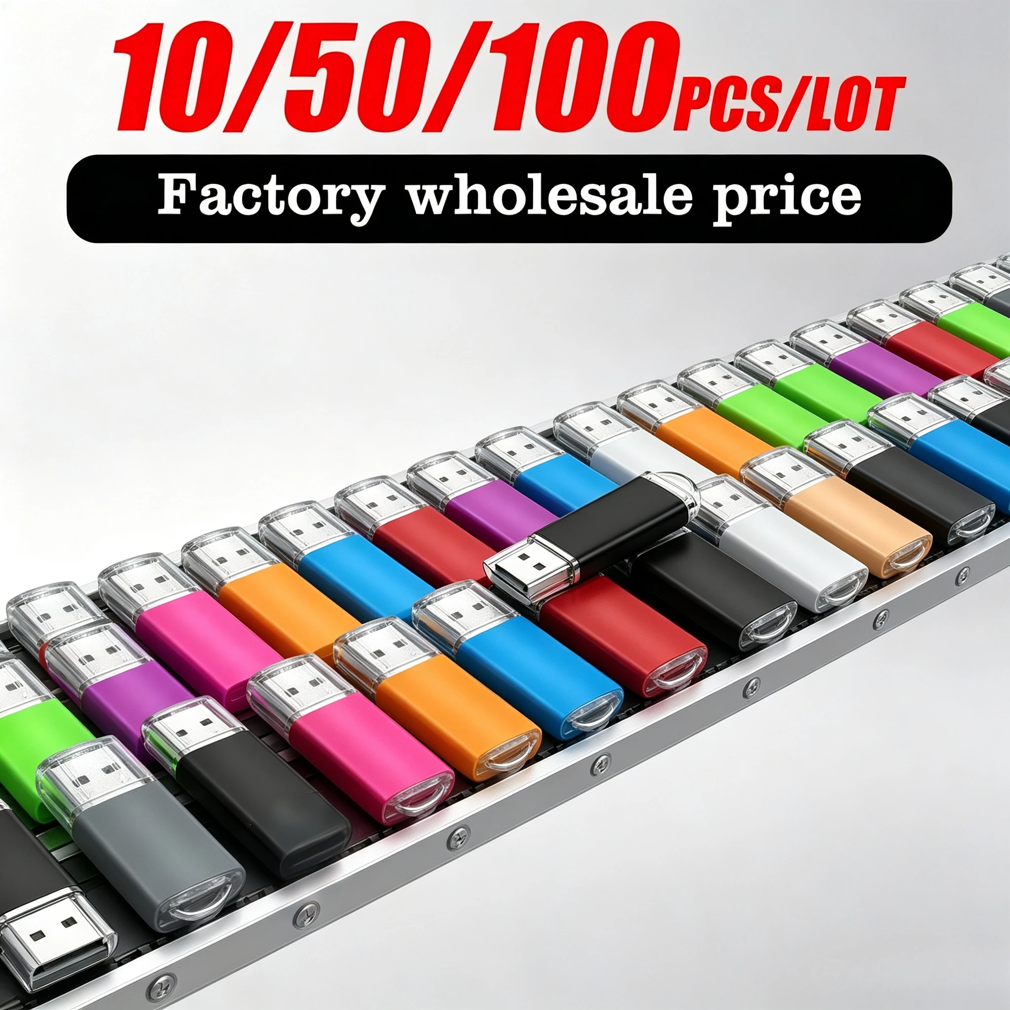 Free Custom 10/50/100PCS Flash Drive Pen Drive 256MB 512MB 1GB 2GB 4GB 8GB 16GB Pendrive Memory Stick 32GB 64GB 128GB USB Stick