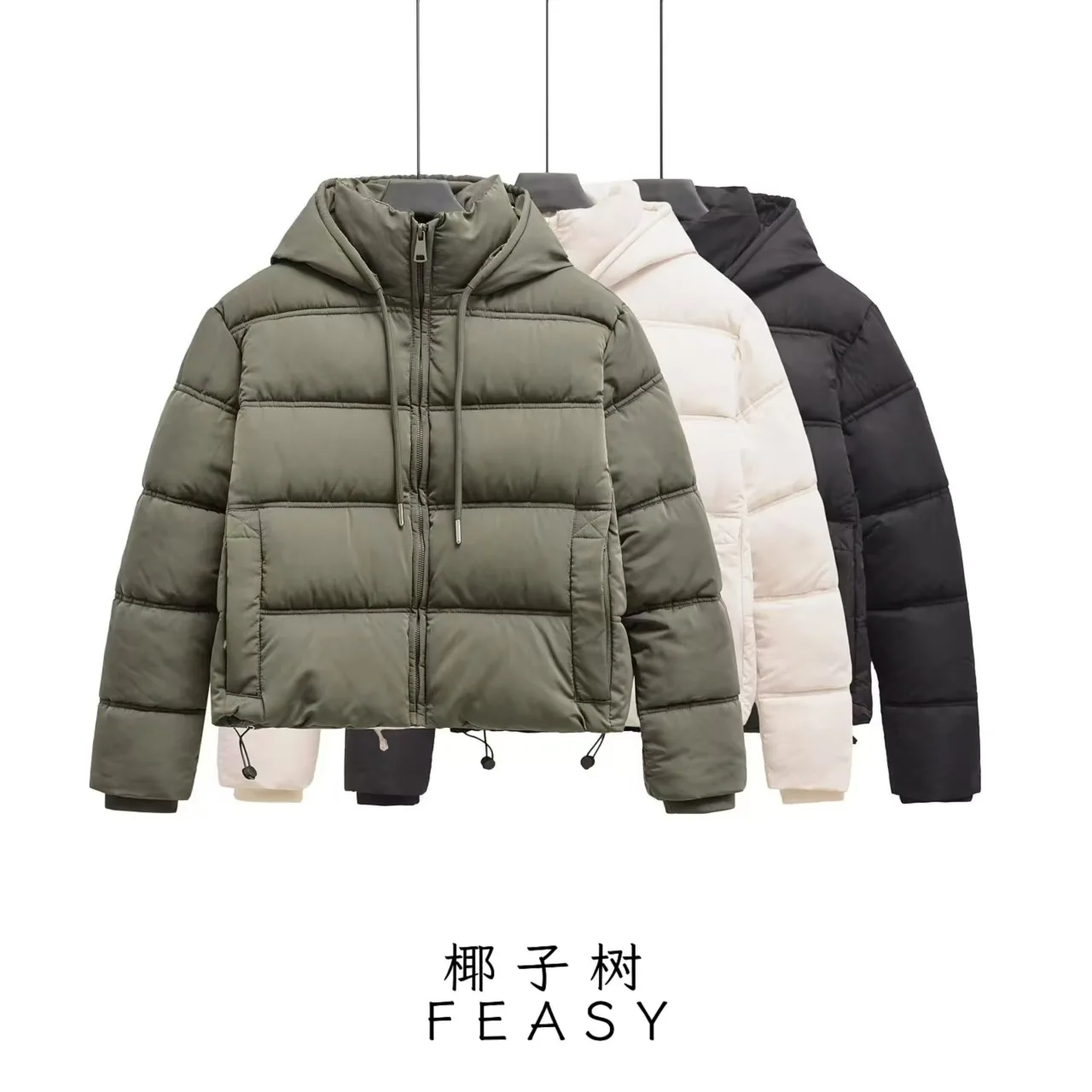 

Женская куртка с капюшоном на хлопковой подкладке, повседневное уличное модное осеннее пальто, новое поступление от