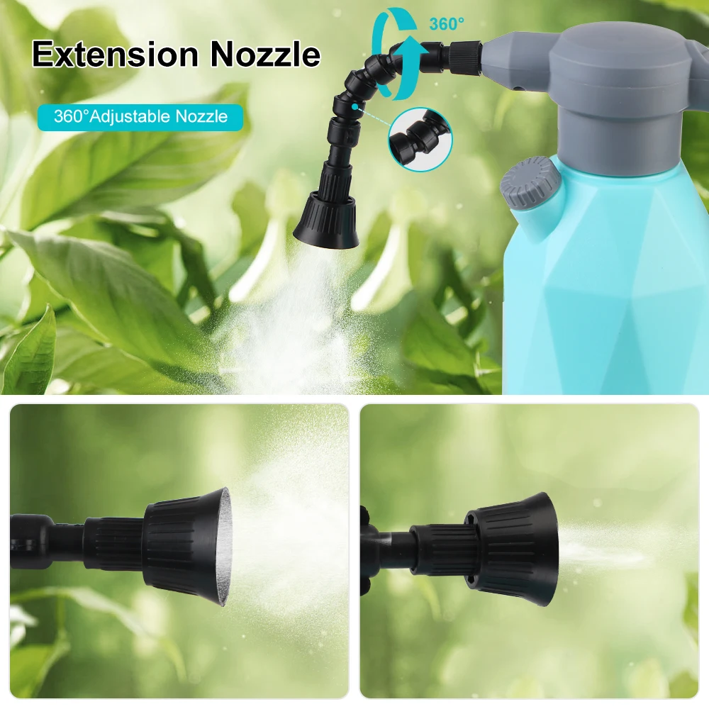 USB Rechargeable Bottle Watering Cans Garden Sprayer Bottle 2L Car Washing Foam Sprinkling Pot Manual Sprayer