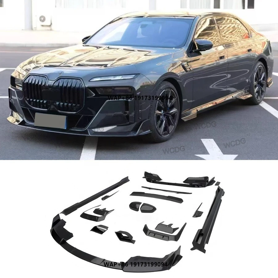 High Quality Dry Carbon Fiber MSY Style Body Kit for B-MW 7 Series I7 G70 2023-2024 Front Lip Side Skirts Rear Diffuser Bodykit #1
