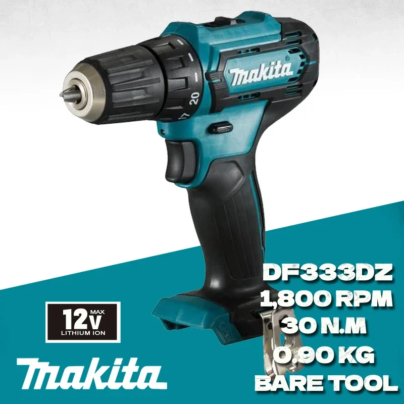 MAKITA Original Cordless Compact Driver Drill DF333/DF333DZ Body Only 12V 3/8\