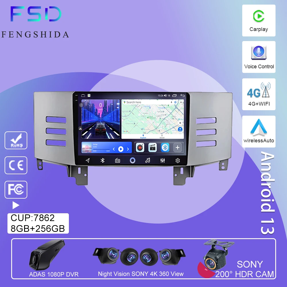 

Android Car For Toyota Reiz Mark X 2005 2006-2009 Navigation GPS Car Radio Multimedia Player 5G Wifi QLED Screen BT NO 2din DVD