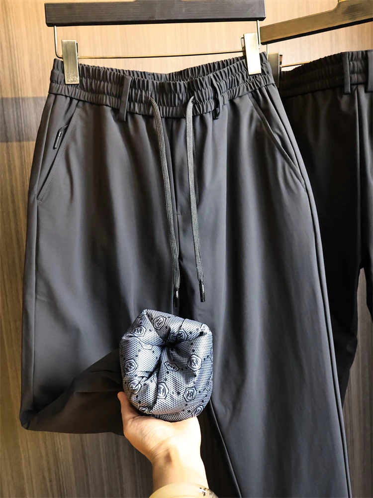 

Thiened Straight Leg Goose down Pants Men's Busin Commuter Outdoor Faionable Long Trousers Warm Faionable Youthful