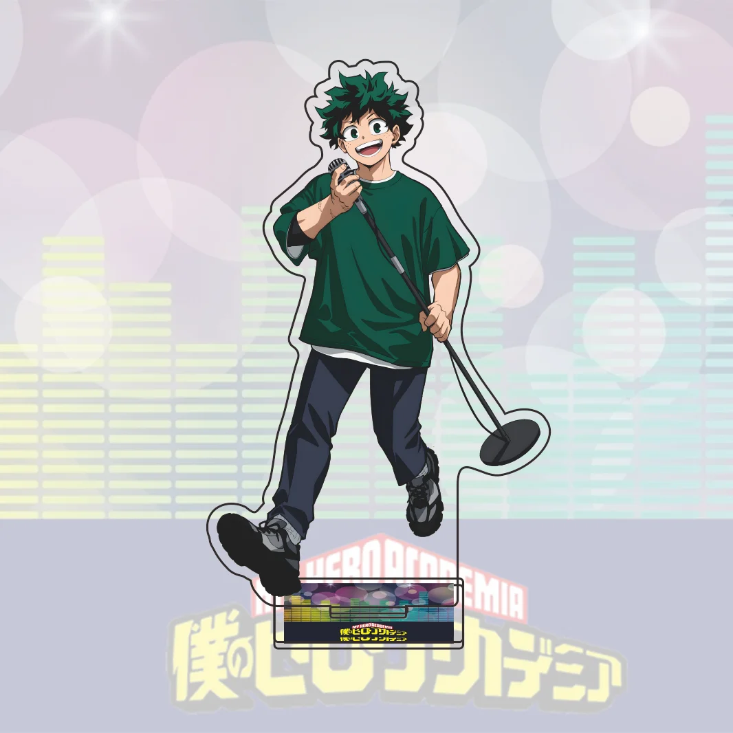 My Hero Academia Concert Series Acrylic Stand Midoriya Bakugo Uraraka Kirishima Todoroki Denki Standee Desk Decor Anime Keychain 3