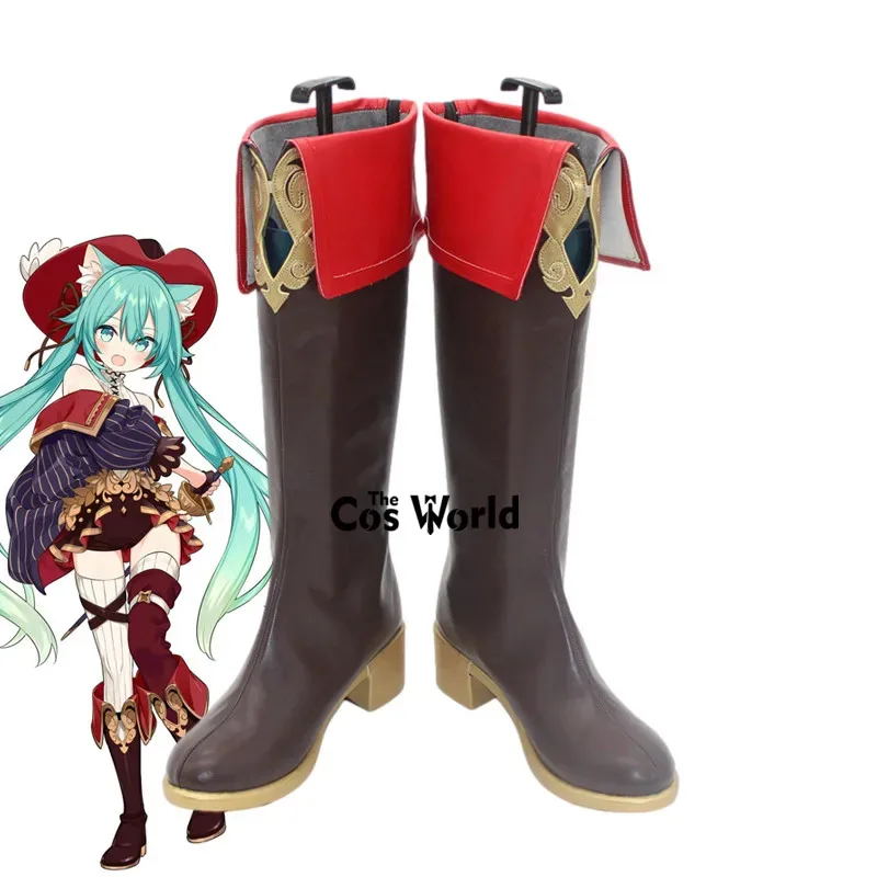 

Miku Wonderland Anime Customize Cosplay High Heels Shoes Boots