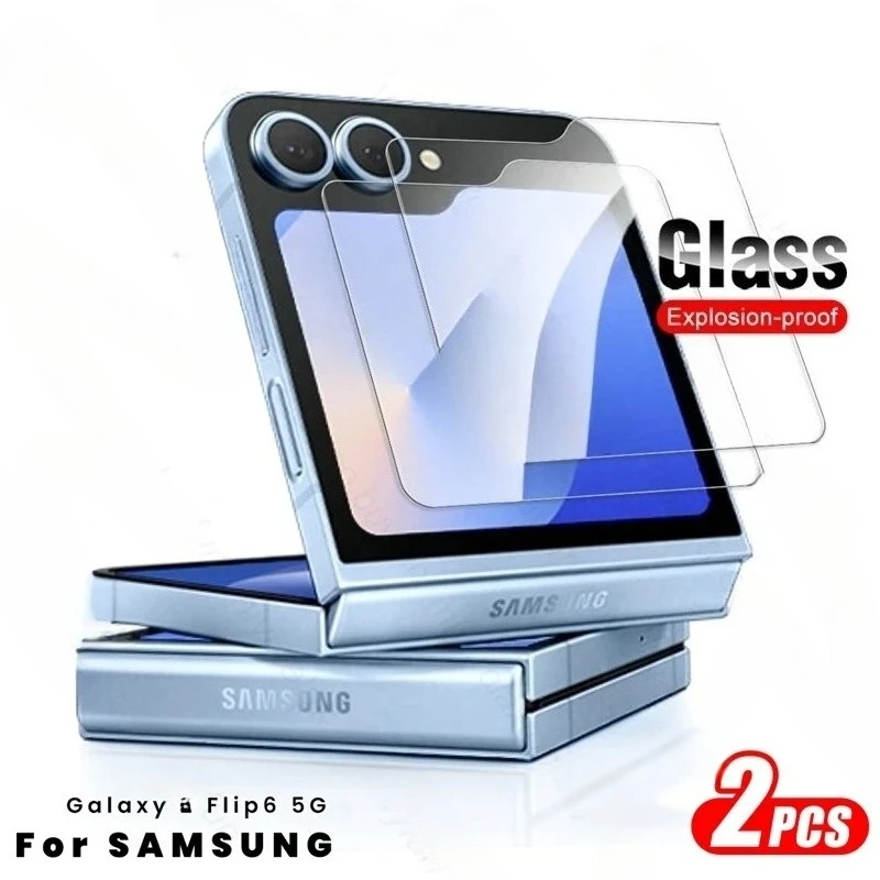 1–3 Stück 9H HG gehärtetes Glas äußere Displayschutzfolie für 2025 Samsung Galaxy Z Flip 7 6 5 4 Rückseite Schutzglas Anti-Kratzer