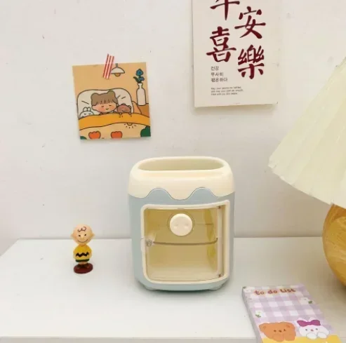 قلم رصاص دلو الكرتون خنزير الأنف حامل قلم المتدرج خنزير حامل قلم دلو لفرش ماكياج طالب مكتب لوازم مكتبية #5