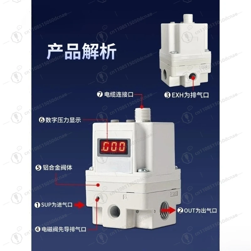 Type Pneumatic Proportional Valve 2050 1050 312L N 3050 Air Pressure Regulator