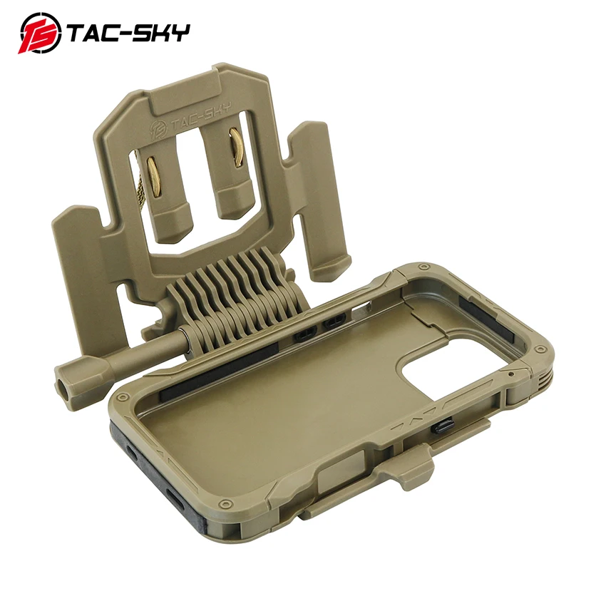 

Tactical Airgun Hunting and shooting sports phone mount case compatible with iPhone 16 Pro Max suitable for MOLLE tactical vests