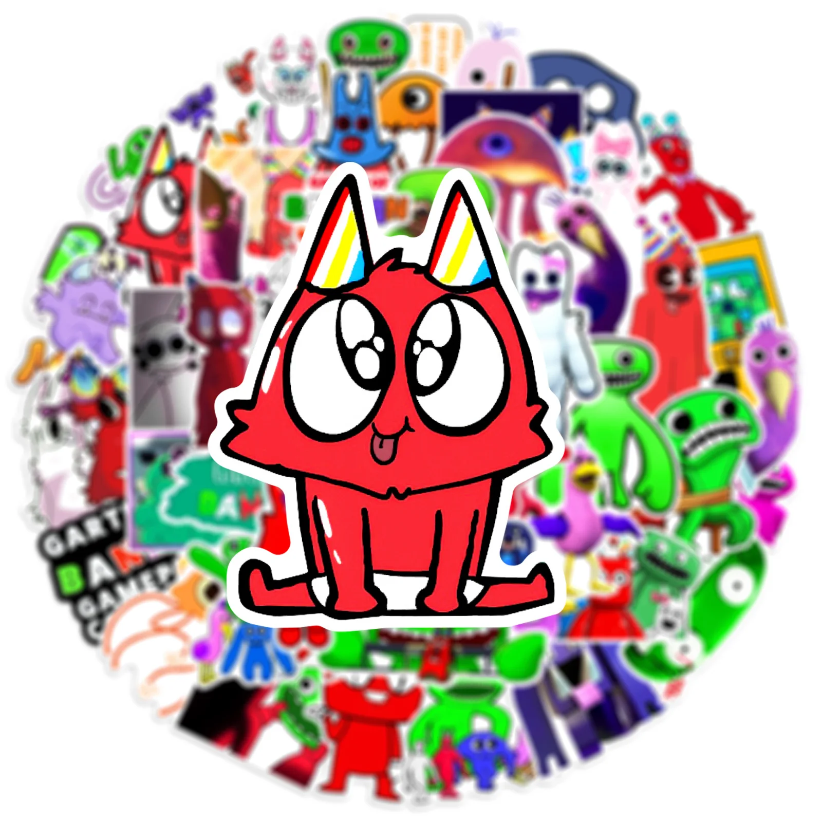 Garten of Banban Game Stickers - 50Pcs Waterproof Graffiti Sticker Classic Toy - DIY Laptop Phone Motorcycle  Decoration