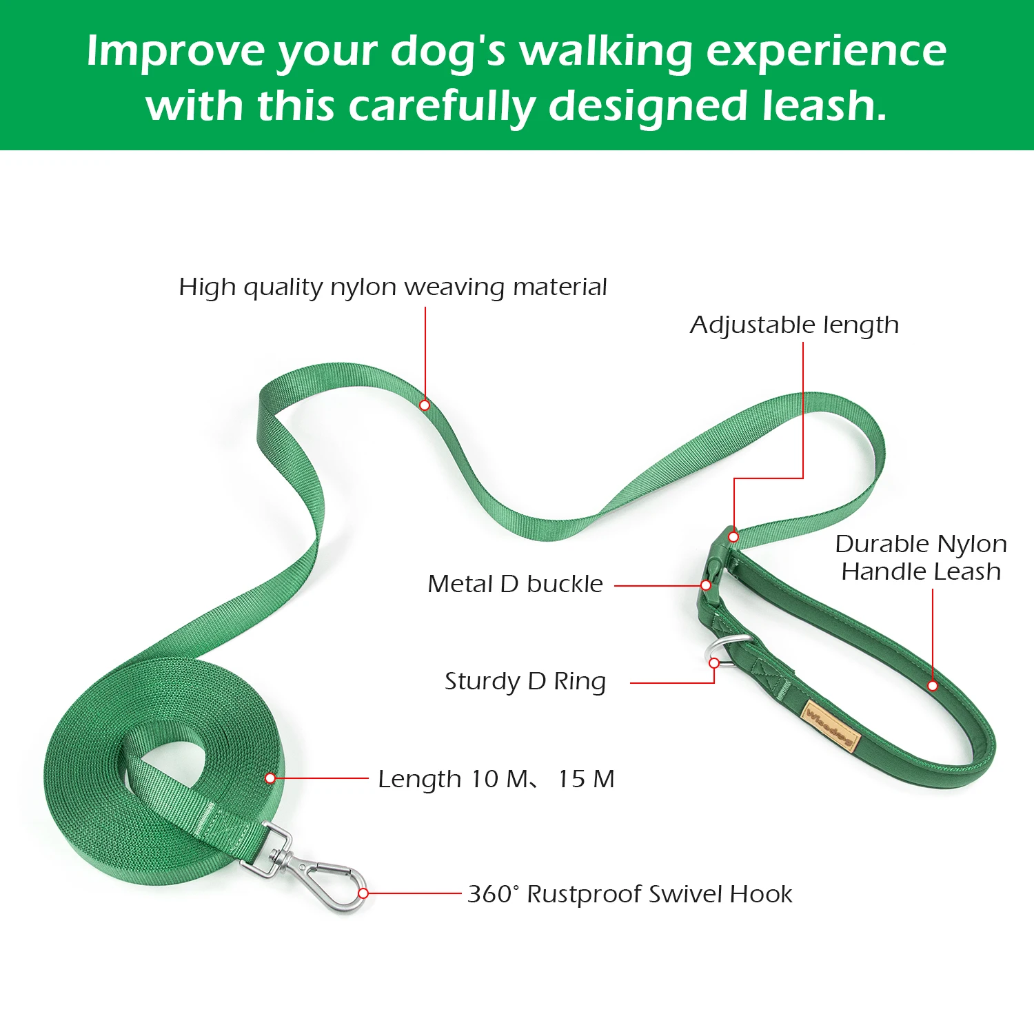 Running Gear Dog - Hands Free Long Dog Leash Comfort