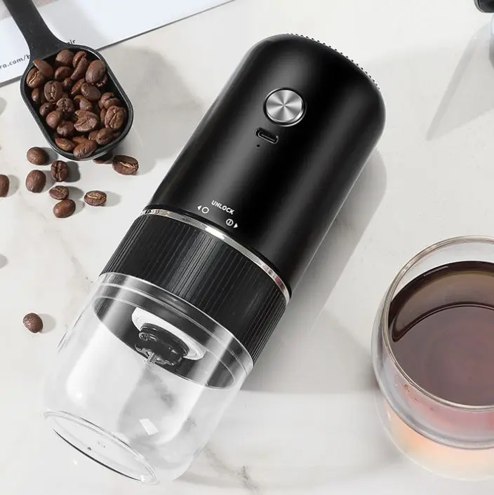 

Electric Coffee Grinder, USB Rechargeable , Adjustable Grinding Thickness, Portable Travel Automatic Bean Mill For Coffee Lovers