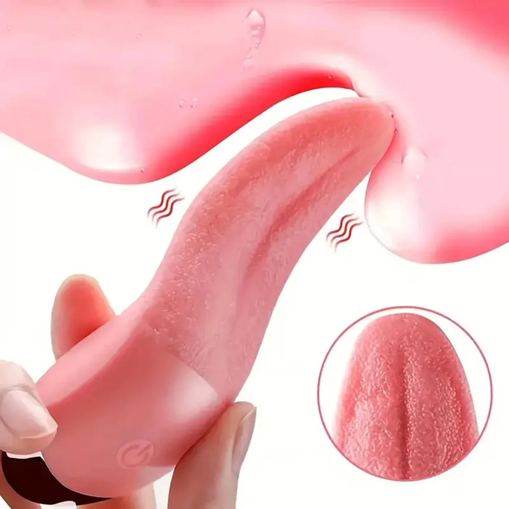 Realistic Tongue Licking Vibrator For Women Clitoris Stimulation Blowjob Female Orgasm Sex Machine Adult Sex Toys For Women Hot #5