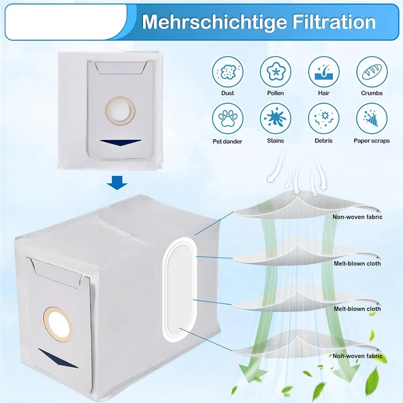M14K-Accessory Kit For Ecovacs Deebot T30 Omni, T30 Pro Omni, T30 Max Robot Vacuum Cleaner Replacement