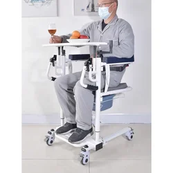 Multifunctional folding lift bedridden elderly shifter paralyzed disabled home care lift toilet