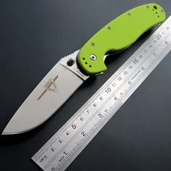 Cuchillo táctico plegable R1 de alta calidad, navaja de bolsillo de acero con hoja de AUS-8, mango G10, herramienta de supervivencia al aire libre para acampar, EDC, nuevo