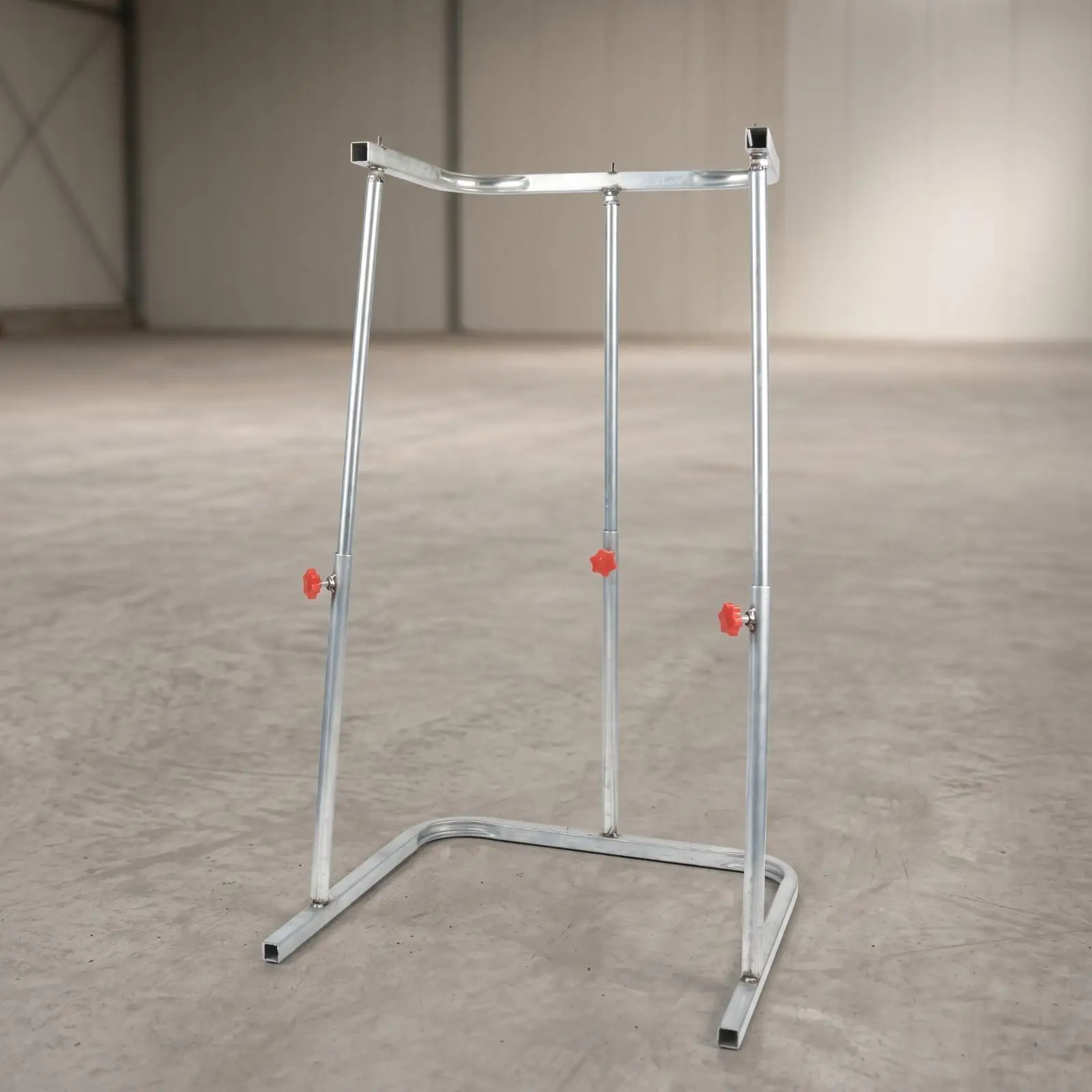 Heavy Duty Bag Rack Stand for Grain Sack Filling Galvanized Steel Support Frame Adjustable Height for Yard Work