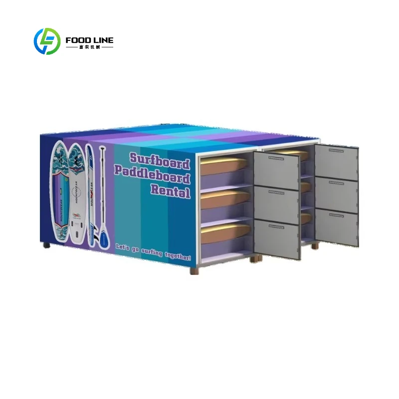 Fully Automated SUP Board Rental Vending Machine for Beaches with SDK Function Customized
