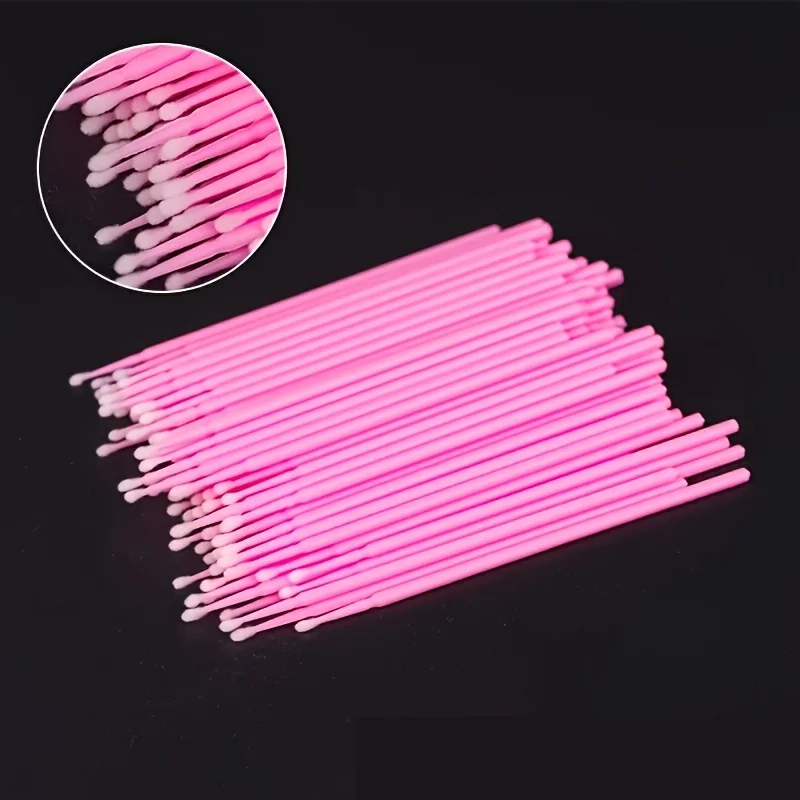 

200 ватных тампонов, используемых для губ, деталей глаз, ресниц и подводки для глаз, без запаха, одноразовая ультратонкая косметика