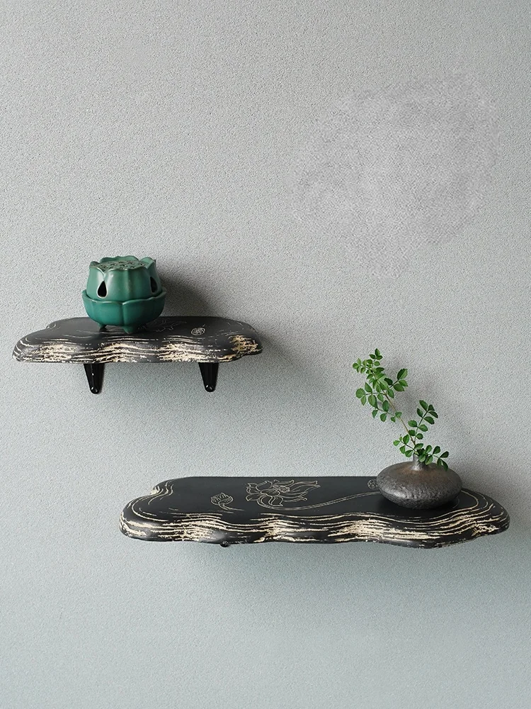 

Chinese Shower Room Tray Partition Shelf Living Room Bedroom Bathroom Bathroom Table Wall Shelf Decoration