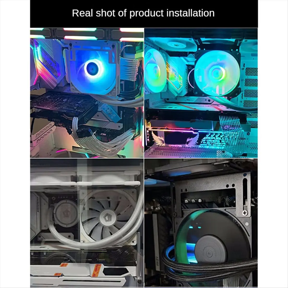High-quality PC accessories in Stock 120mm RAM Module Cooling Pump Radiator Support White