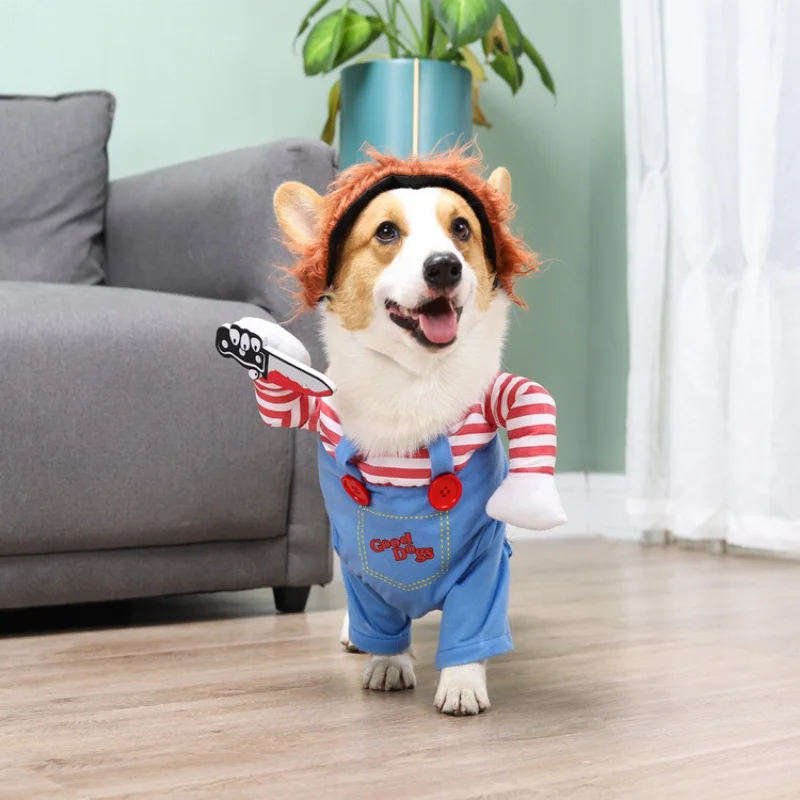 

Dog Festival Cloth Pet Funny Costume Cosplay Party Clothes Comical Outfits Apparels Halloween Dress Jumpsuit Dog Clothes