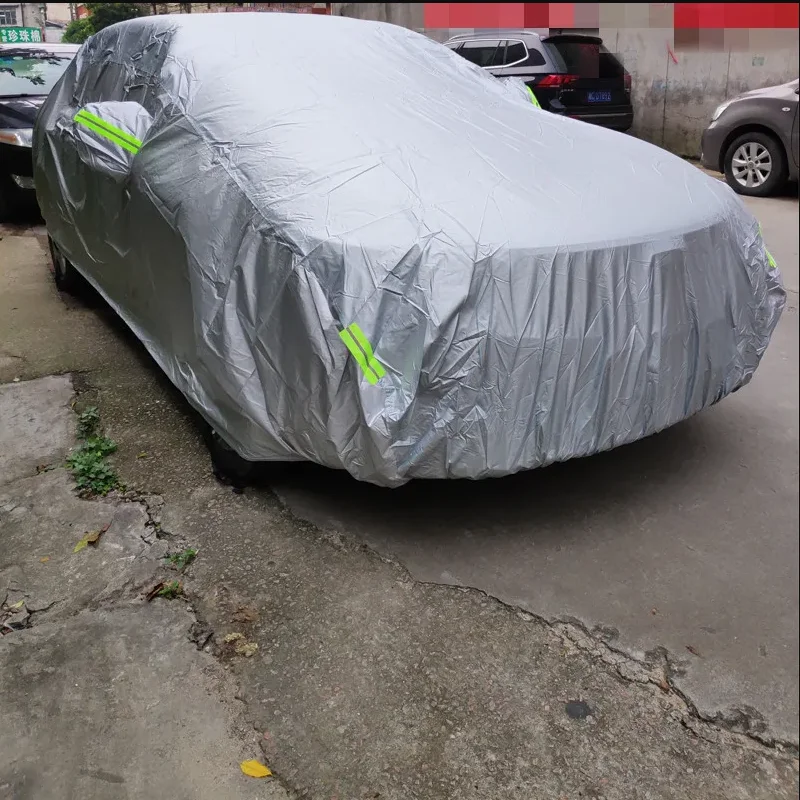 Customized Oxford Fabric Plus Fleece Car Cover Sun Protection Waterproof Heat Shield and Dustproof for Hatchback Sedan SUV
