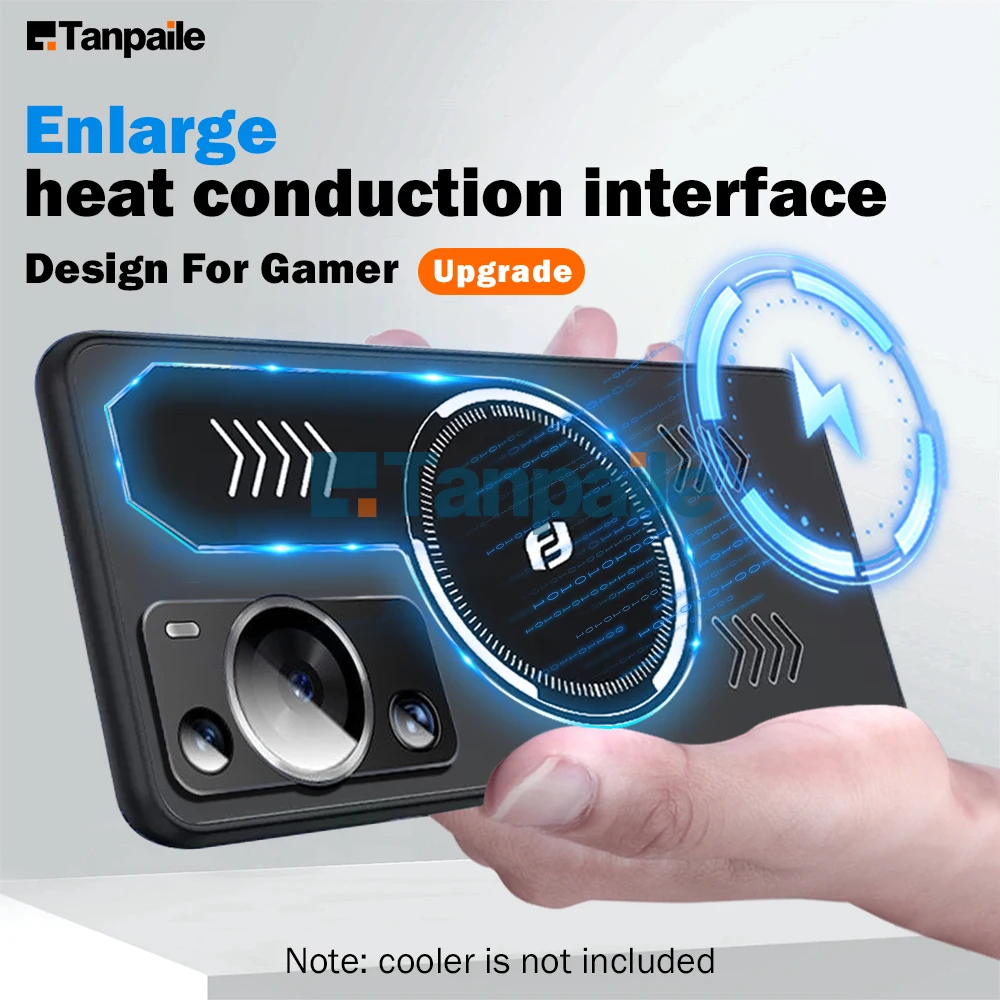 

Tanpaile Cooling Magnetic Phone Case For Huawei P60 Pro P50 P50E P40 Heat Dissipation Cover