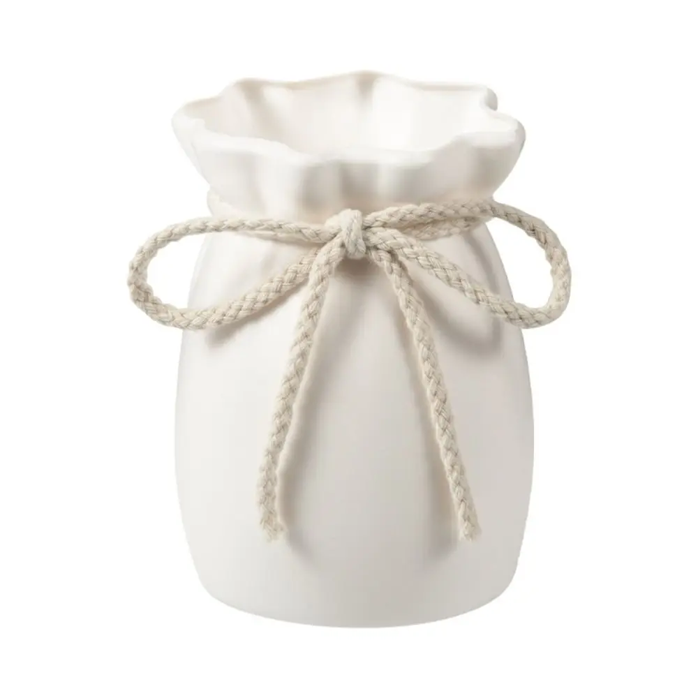 Casa vaso de flores brancas plástico arco design criativo planta garrafa decoração desktop ornamento jardim