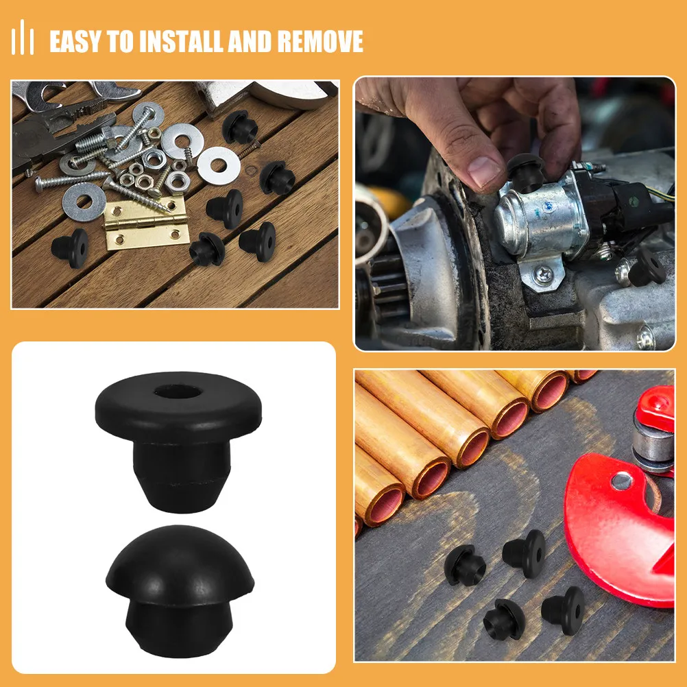 

12Pcs Floor Bottle Jack Oil Plug Rubber Filler Bung for Hydraulic Jacks Engine Oil Seal Repair Parts Smooth Rounded Finish Easy