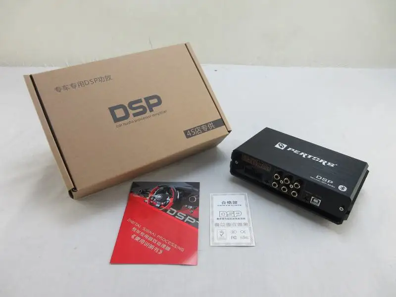 Car DSP Amplifier 4X68W support PC tool 15 EQ android APP bluetooth lossless USB music car radio sound audio processor