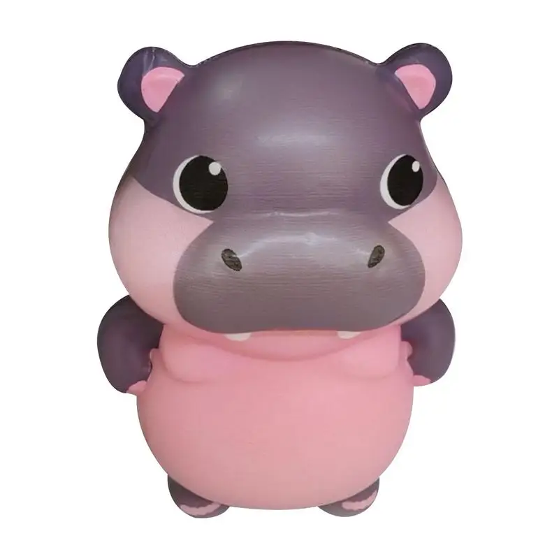 Slow Rebound Hippo Anti-stress Toy Slow Rising Hippo Model Animal Pinching Doll For Worker Unconscious Happiness