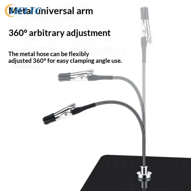 Magnetic Flexible Alligator Clips Model Painting Stand Base Holder Crocodile Clamp Price Tag Display Alloy Clip Photo Note Clamp