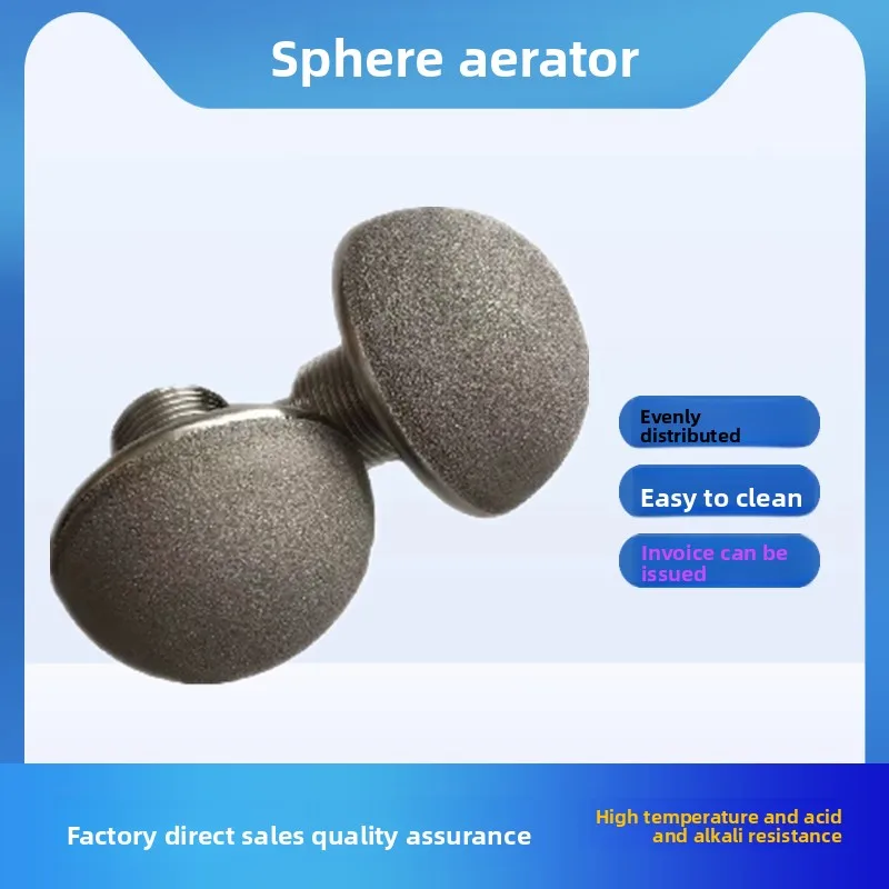 

φ60 Ozone Aeration Head High Temperature Resistant Spherical Titanium Plate Titanium Alloy Aerator