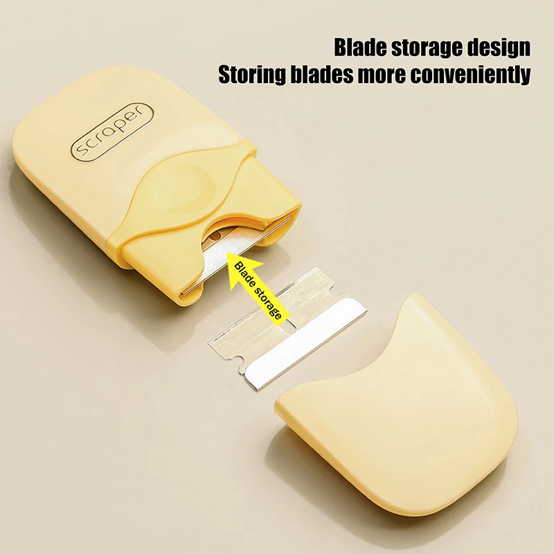 Professional Nail Art Stamping Scraper 1/2Pcs Multifunctional Spatula With Lid Cleaning Shovel For Glue Sticker Residue Remove