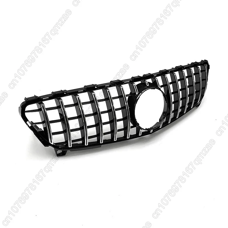 For Mercedes Benz A-Class W176 A250 A200 A45 AMG 2016-2018 GT Style Car Front Grille Bumper Grill Gloss Black Cover
