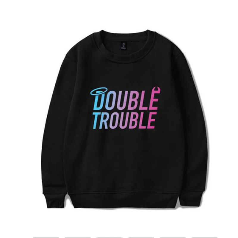 

Stokes Twins Double Trouble Merch Oversized Hoodie Women Men Long Sleeve Crewneck Sweatshirt Hip Hop Casual Pullover Tops