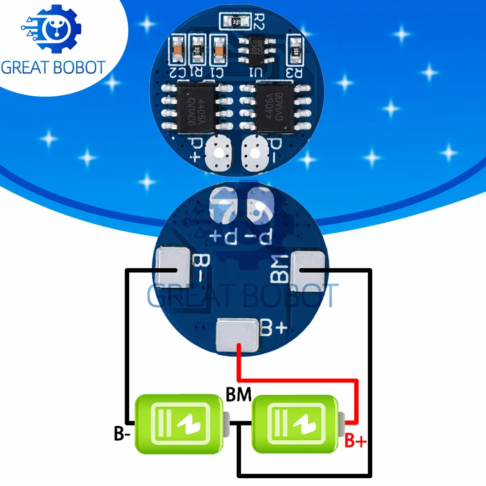 BS 2S 5A Charger Protection Board: For 7.4V - 8.4V 18650 Li - ion Lithium Batteries, with BMS PCM for Battery Cell Packs