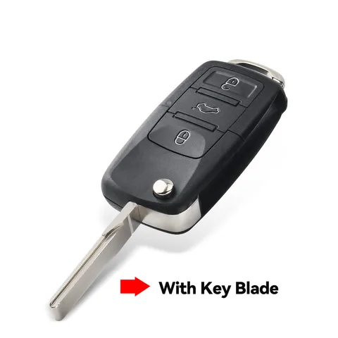 KEYYOU 1 шт. 3 кнопки для Volkswagen Vw Jetta Golf Passat Beetle Skoda Seat Polo B5 откидной складной корпус дистанционного ключа автомобиля необрезанный чехол
