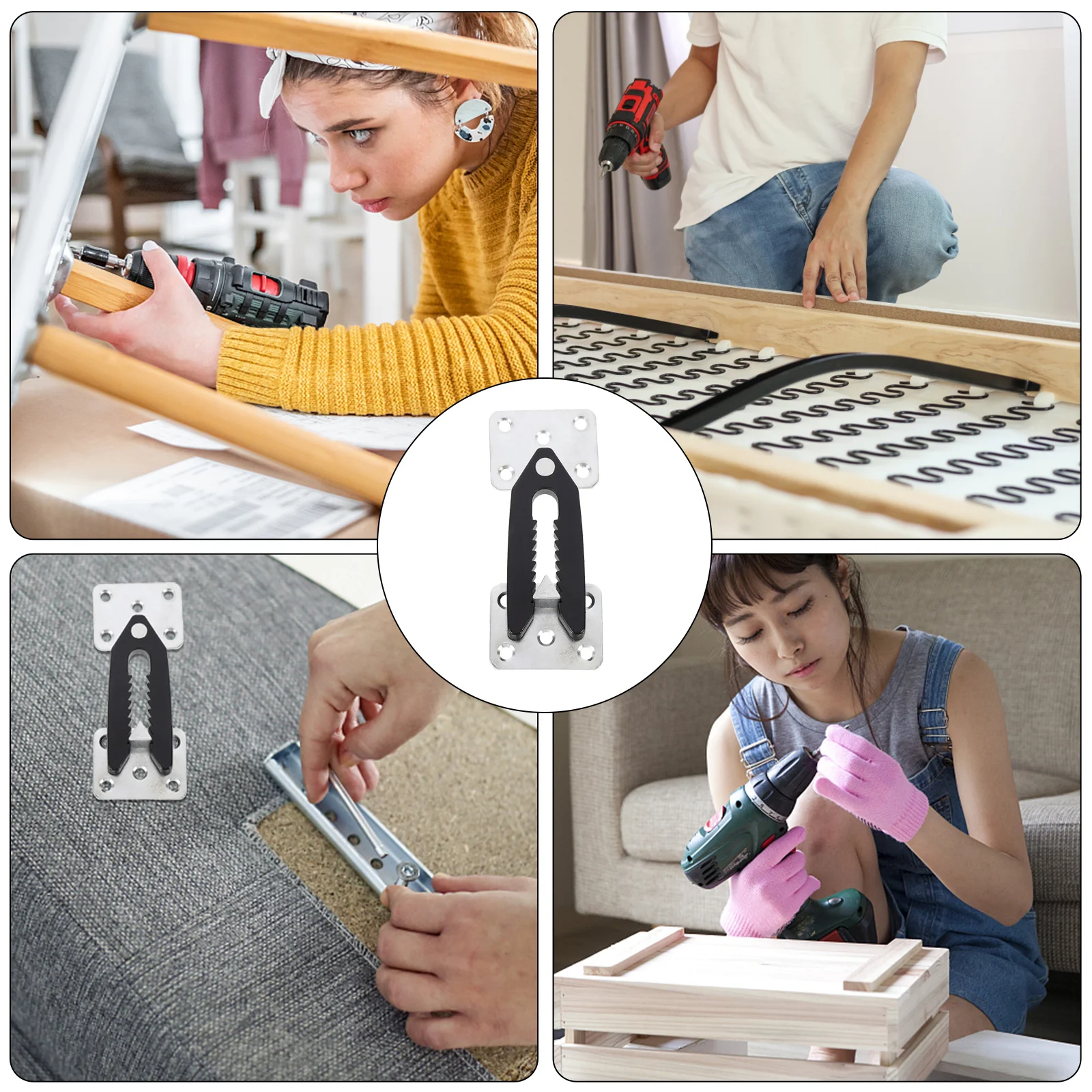 4 Pcs Sofa Connector Couch Alligator Clamps Furniture Joint Snap Sectional Corner Accessories Motorcycle for