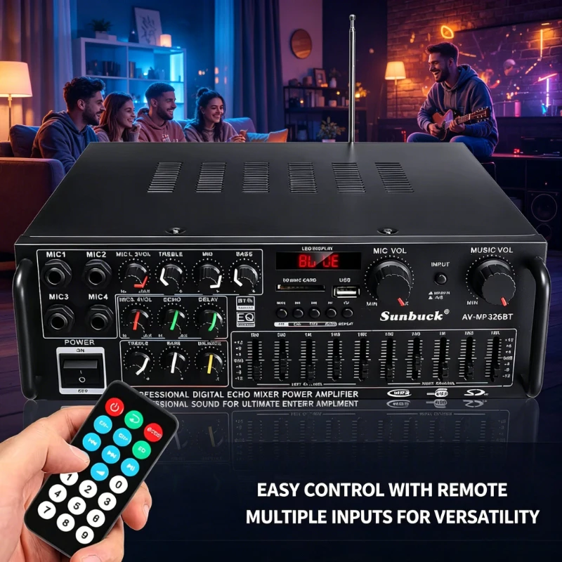 Wzmacniacz audio HiFi 2-kanało – Car Audio Amplifier 4 Channel 2000W recenzja i cena