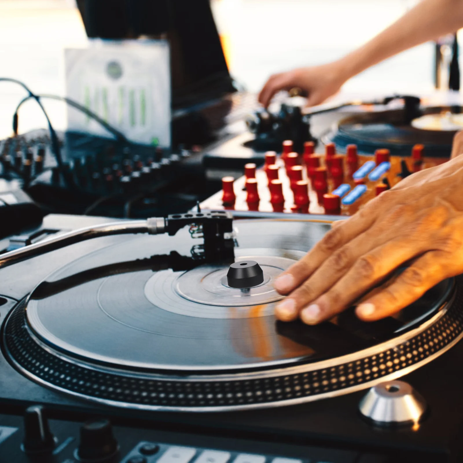 

Vinyl Record Adapter 45 For 7 Inch Singles Turntable Accessory Metal Dome Hub Spindle Precision Fit Stable Playback