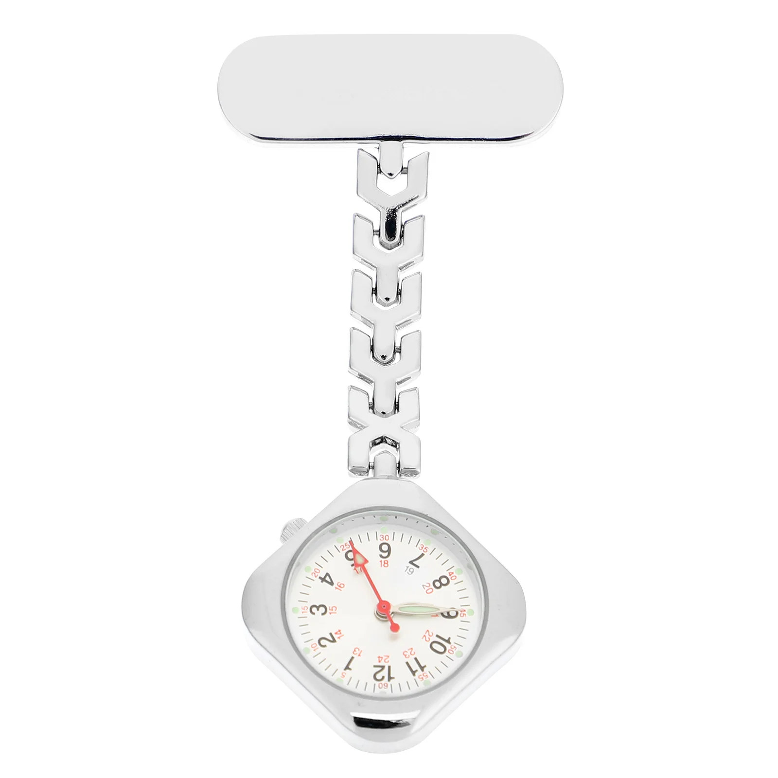 1 pezzo orologio da tasca luminoso orologio da infermiera medica design con quadrante trasparente facile da leggere leggero stabile perfetto per il personale sanitario