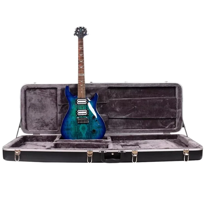 Professional Electric Bass Case Portable Electric Bass Organizer Waterproof Protective Case with Plush Musical Instrument Parts