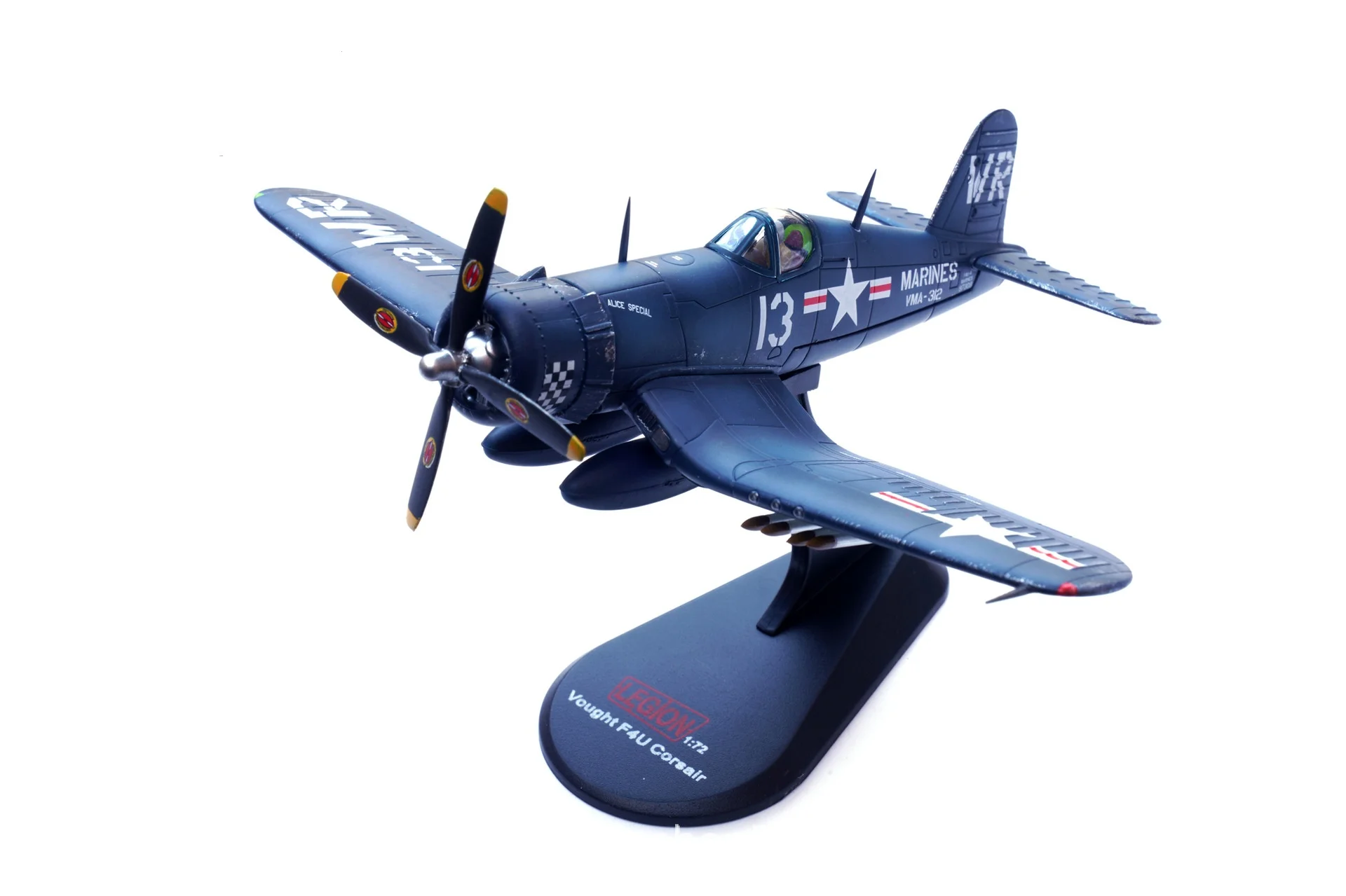 

Diecast 1:72 Scale Aircraft Alloy US F4U-4 Pirate Fighter Jet VF-17 Model Airplane Toy Planes Military Collectible Boys Gifts